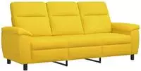 vidaXL Sofa Helles Gelb 214 x 90 x 95 cm Stoff