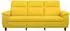 vidaXL 2-Sitzer Sofa Stoff, hellgelb