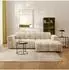 Masseno TISI Ecksofa L-Form, Chenille, creme (800002130524)