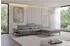 ALTDECOR Mona Ecksofa L-Form elektrisch, grau Velours, 316x205x85cm (800002027145)