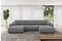 ALTDECOR Bery-U Wohnlandschaft U-Form mit Schlaffunktion, Velours grau, 377x193x88cm (800002085846)