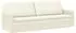 vidaXL 3-Sitzer Sofa Cordstoff, creme, 220x81x82cm
