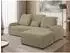 Mirjan24 Soreno Eckschlafsofa L-Form rechts, hellbraun (800002107630)