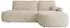 Mirjan24 Loridu O Ecksofa L-Form Schlaffunktion Bettkasten, Bouclé beige (800001992991)