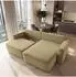 Masseno Belise Ecksofa L-Form, Velours, currygelb, mit Schlaffunktion (CASTEL 48)