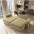 Masseno Belise Ecksofa L-Form, Velours, currygelb, mit Schlaffunktion (CASTEL 48)