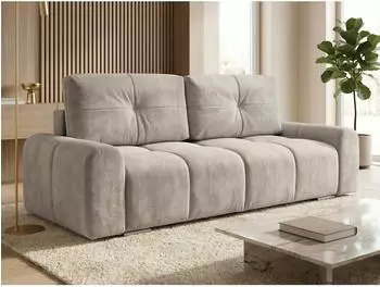 Sofnet Fluffy Schlafsofa mit Bettkasten, Bonellfederkern, Chenille, 195x145cm (Vibe 86)