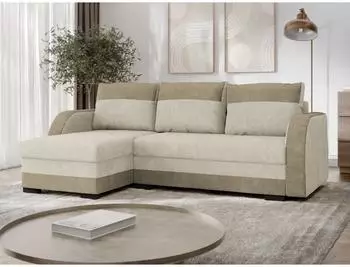 Mirjan24 Korto Ecksofa L-Form mit Schlaffunktion & Bettkasten, Chenille, 230x140cm (800002107731)