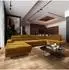 Masseno GAIAN Wohnlandschaft U-Form, gelb, Velours, Schlaffunktion (800002130570)