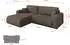 ALTDECOR BERY-L Ecksofa mit Schlaffunktion Bouclé braun 276x193x88cm (800002085632)