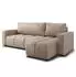 Masseno Ramil Ecksofa Plüsch beige mit Schlaffunktion (800002130432)