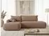 Sofnet NETO Ecksofa L-Form mit Schlaffunktion, Bettkasten, Bouclé, rosa (300x187cm)