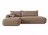 Sofnet NETO Ecksofa L-Form mit Schlaffunktion, Bettkasten, Bouclé, rosa (300x187cm)