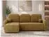 Mirjan24 Gizefa Eckschlafsofa L-Form mit Bettkasten, Chenille, braun (800002110395)