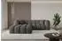 ALTDECOR OLEA-L1 Ecksofa L-Form, Velours, dunkelgrau, 231x173x74cm (800001936290)