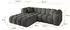 ALTDECOR OLEA-L1 Ecksofa L-Form, Velours, dunkelgrau, 231x173x74cm (800001936290)