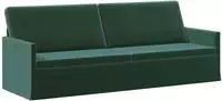 vidaXL 3-Sitzer Sofa Dunkelgr&uuml;n 220 x 81 x 82 cm Samt (V)
