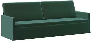vidaXL 3-Sitzer Sofa dunkelgr&uuml;n, Samt, 220x81x82cm