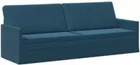 vidaXL 3-Sitzer Sofa Blau 220 x 81 x 82 cm Samt (V)