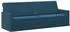 vidaXL 3-Sitzer Sofa blau, Samt, 220x81x82cm