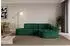 ALTDECOR TARO-L1 Ecksofa L-Form Velours dunkelgrün (800001936171)