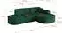 ALTDECOR TARO-L1 Ecksofa L-Form Velours dunkelgrün (800001936171)