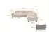 ALTDECOR LUMA-L Ecksofa mit Schlaffunktion, Cord, beige, 272x203x70cm (800001940863)