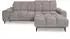 Beautysofa Marco Mini Ecksofa L-Form Chenille hellbraun 275x182cm (800002102738)