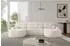 ALTDECOR Lira-U Wohnlandschaft U-Form mit Schlaffunktion & Bettkasten, creme (800001616840)