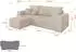 ALTDECOR SENO-L Ecksofa mit Schlaffunktion, L-Form, beige, 249x139x85cm (800002085869)