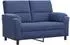 vidaXL Sofa Samt, polizeiblau, 154x85x93cm