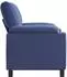 vidaXL Sofa Samt, polizeiblau, 154x85x93cm