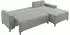 Mirjan24 Ecksofa L-Form mit Schlaffunktion & Bettkasten, Textil, creme (Aris L)