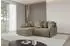 ALTDECOR ONESK-L-v1 Ecksofa mit Schlaffunktion L-Form braun Velours (800001936300)