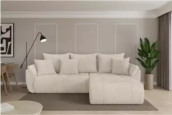 ALTDECOR TOKO-L Ecksofa mit Schlaffunktion, L-Form, beige, 277x194x86cm (800002085373)