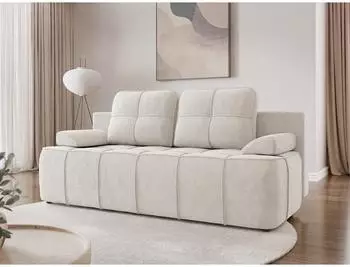 Mirjan24 Lover Schlafsofa mit Bettkasten, creme, 202x95x95cm (800002107745)