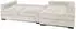 WFL GROUP Dahlia Ecksofa L-Form mit Schlaffunktion & Bettkasten, Chenille creme (800002100958)