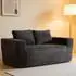 OKWISH 2-Sitzer Bodensofa Cordstoff, grau