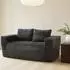 OKWISH 2-Sitzer Bodensofa Cordstoff, grau