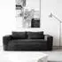 OKWISH 2-Sitzer Bodensofa Cordstoff, grau