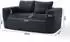 OKWISH 2-Sitzer Bodensofa Cordstoff, grau