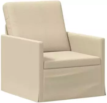 vidaXL Einzelsofa creme, Stoff, 70x81x82cm