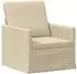 vidaXL Einzelsofa creme, Stoff, 70x81x82cm