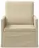 vidaXL Einzelsofa creme, Stoff, 70x81x82cm