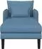 vidaXL Übergroße Chaiselongue, blau, Kordsamt