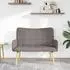 vidaXL 2-Sitzer Sofa Stoff, taupe, 115x61x87cm