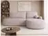 Mirjan24 Loridu O Premium Ecksofa L-Form, hellrosa, Schlaffunktion, Bettkasten, 274x174cm (800002079848)