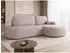 Mirjan24 Loridu O Premium Ecksofa L-Form, hellrosa, Schlaffunktion, Bettkasten, 274x174cm (800002079848)