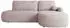 Mirjan24 Loridu O Premium Ecksofa L-Form, hellrosa, Schlaffunktion, Bettkasten, 274x174cm (800002079848)