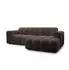 Masseno TISI Ecksofa L-Form, Strukturstoff braun, 274x165cm (800002130481)